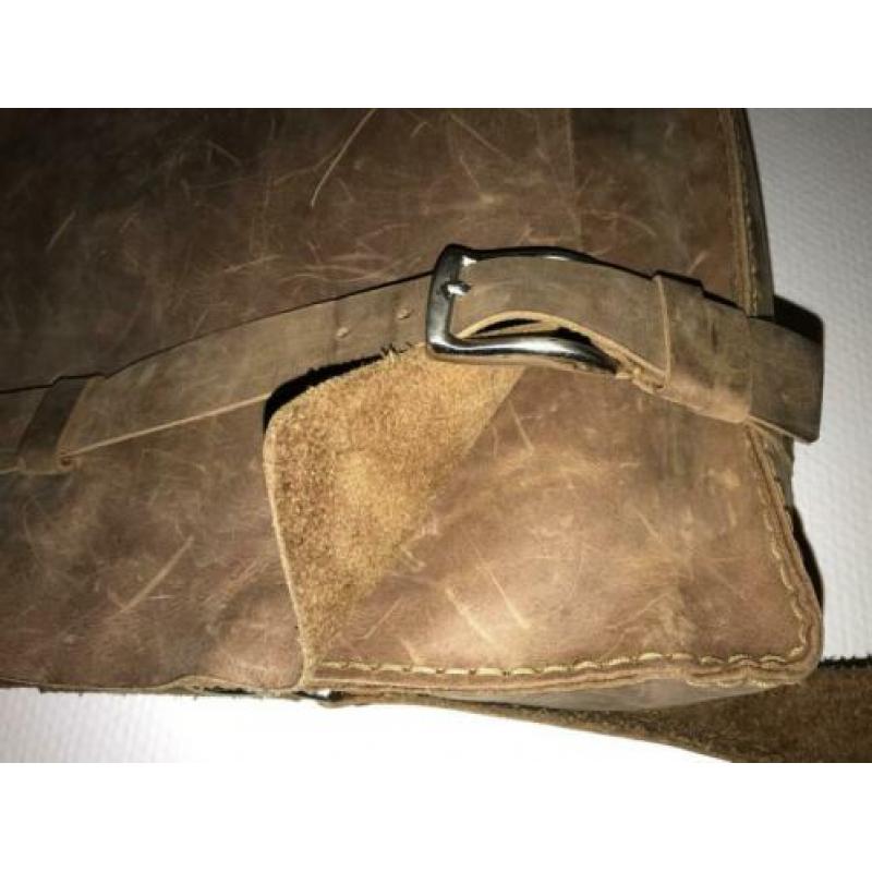 laptoptas buffalo leer zgan