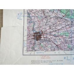 WW2 Landkaart Praag (Tsjechië) 1944 Brits Leger (05)