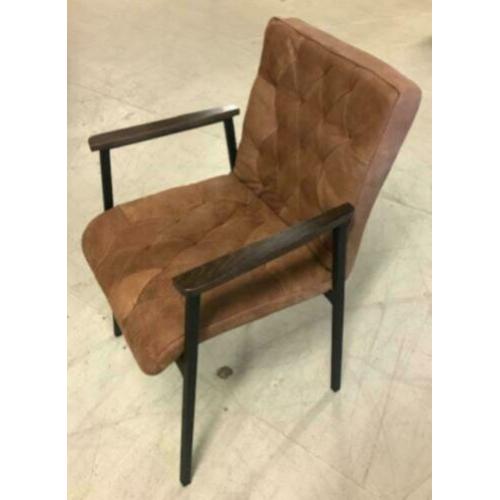 Afrika lederen stoelen in 2 verschillende kleuren