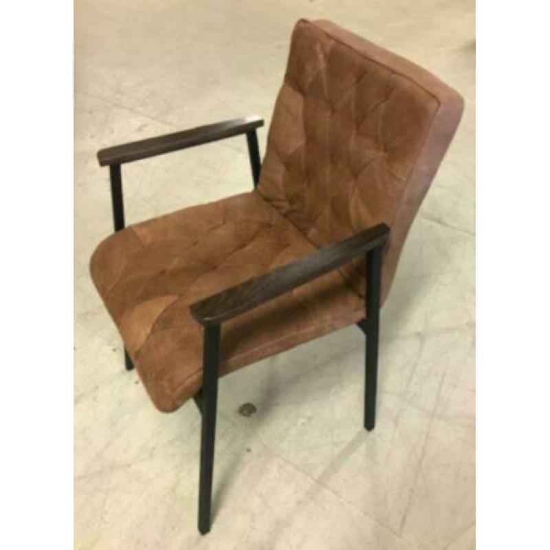 Afrika lederen stoelen in 2 verschillende kleuren