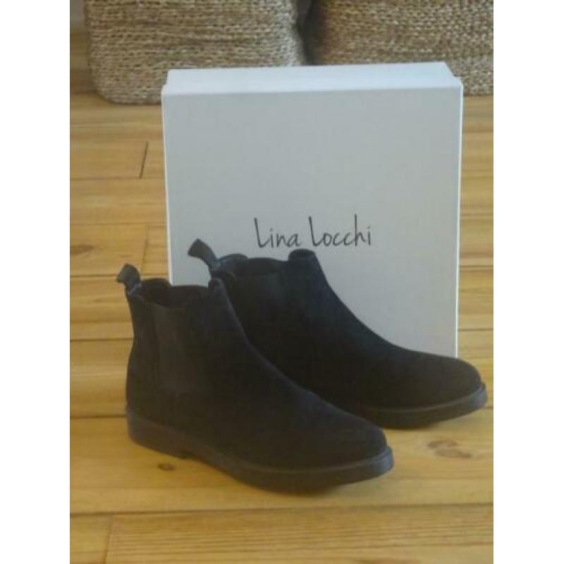 Chelsea boots zwart suède Lina Locchi (Van Assem) - 41= ZGAN