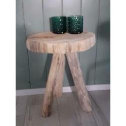 Decoratie bijzet tafeltje/krukje