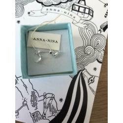 Anna Nina oorbellen zilver 925 nieuw paar maan
