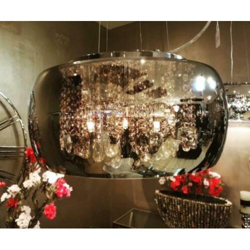 Smoke hanglamp Dichroic Eric kuster style met kristal