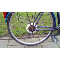 jongensfiets met 18 vers, frame maat 58 cm