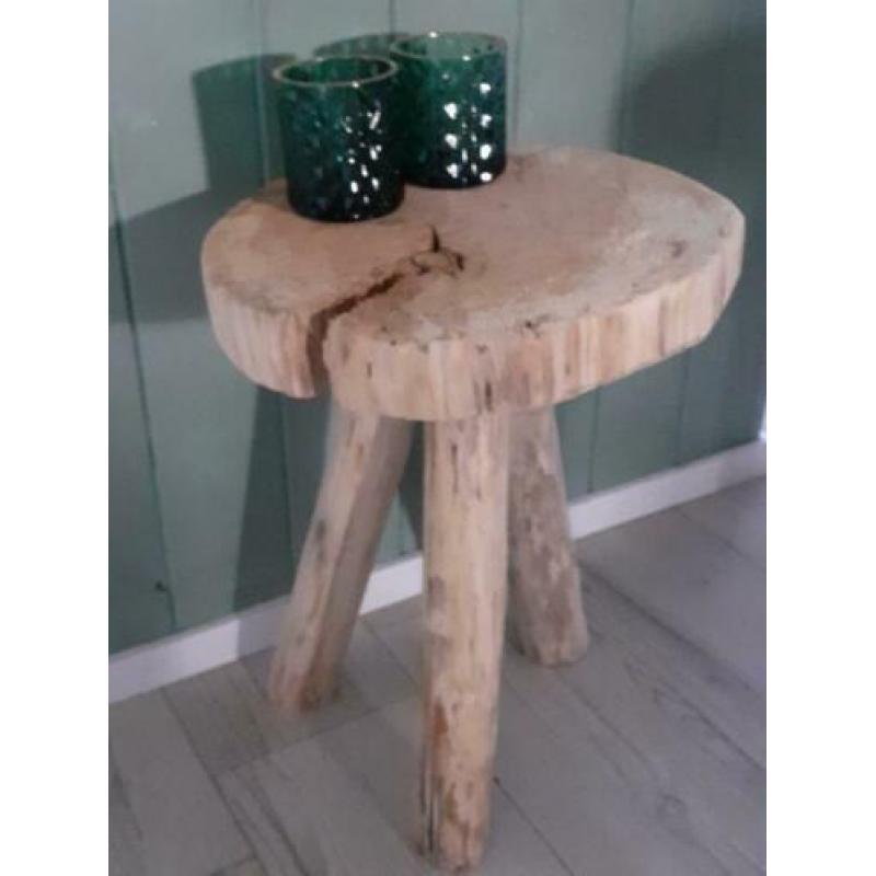 Decoratie bijzet tafeltje/krukje