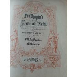 Bladmuziek Chopin voor piano.