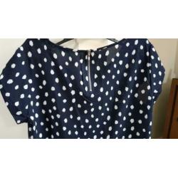 Nieuwe blauwe top/blouse ONLY mt M