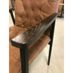 Afrika lederen stoelen in 2 verschillende kleuren