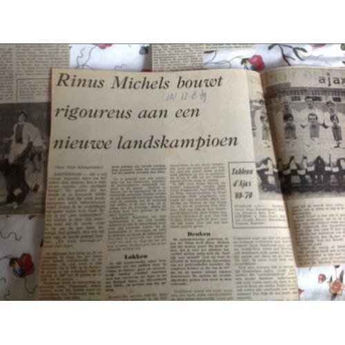 Ajax- het nieuwe Ajax van Michels seizoen 1969-1970