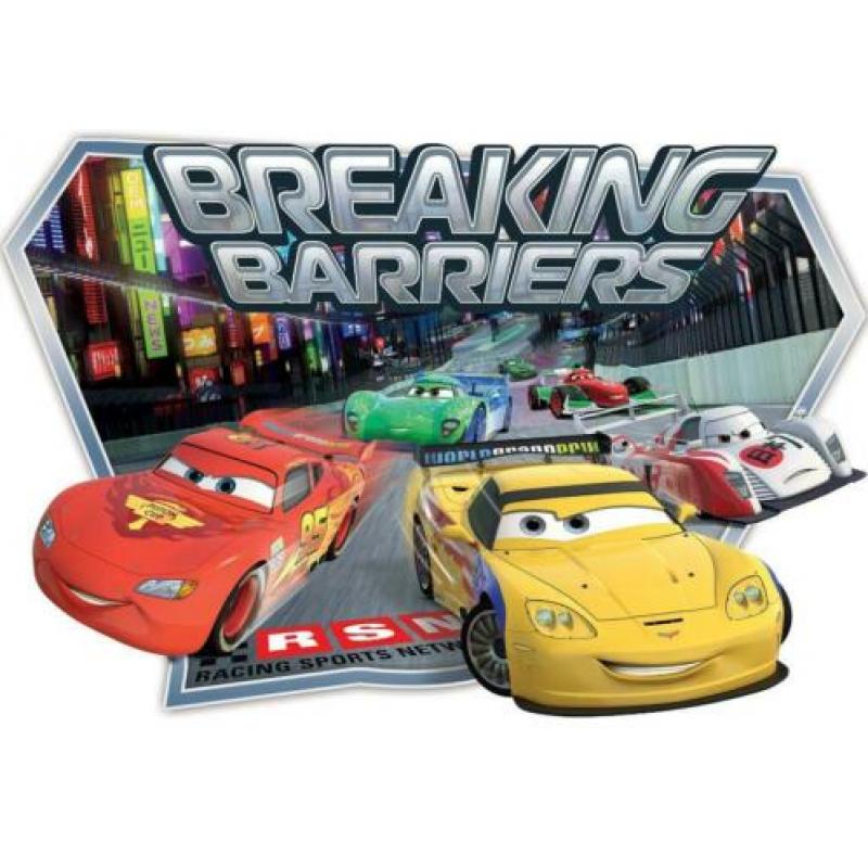 Cars fotobehang 3D-effect, Vlies fotobehang, *Muurdeco4kids