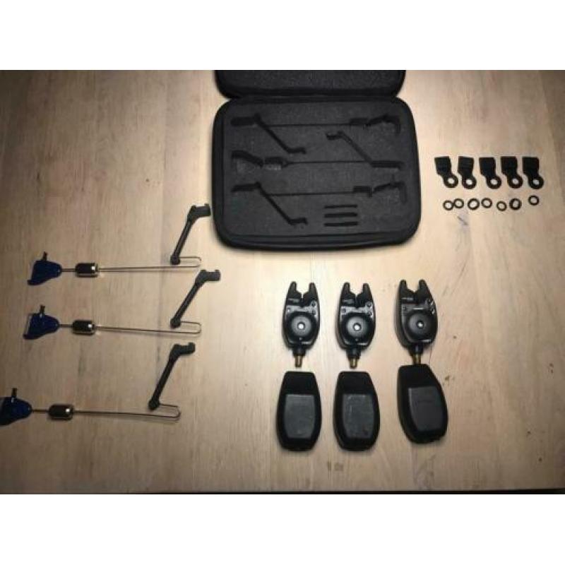 Fox Micron MX beetmelders + Micro Swinger + case