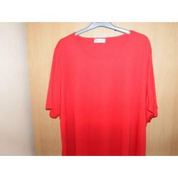 T-shirt rood mt.58-60 (XXXL) ULLA POPKEN