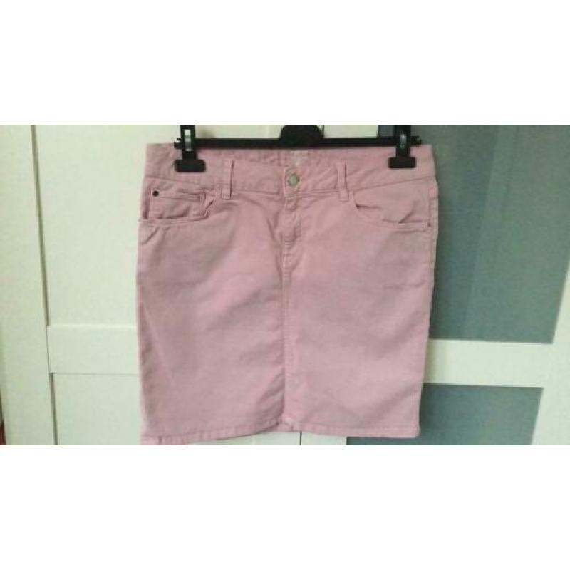 Esprit denim rokje roze