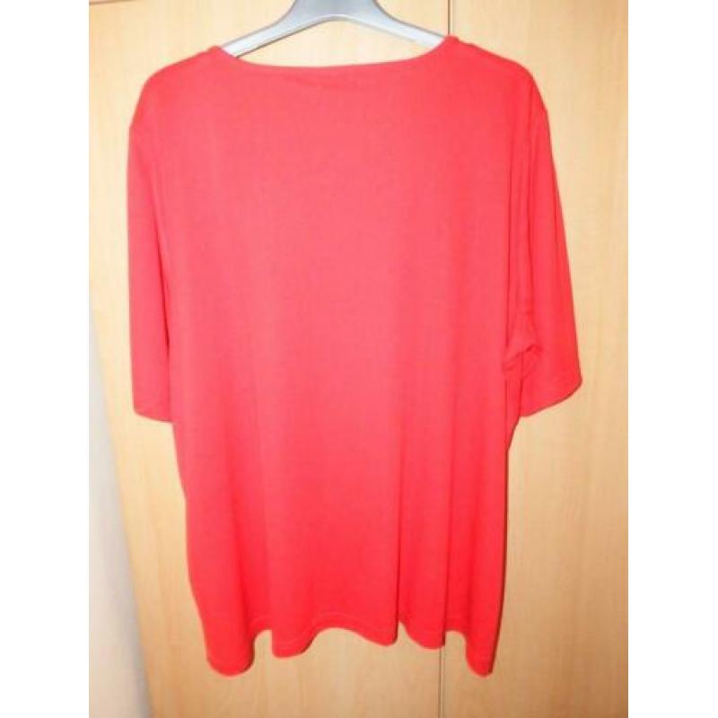 T-shirt rood mt.58-60 (XXXL) ULLA POPKEN