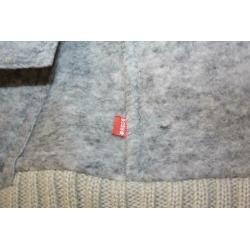 HUGO BOSS grijze hes / bodywarmer met capuchon maat Medium