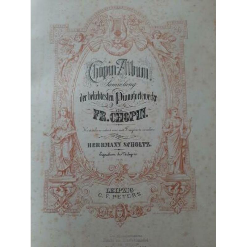 Bladmuziek Chopin voor piano.