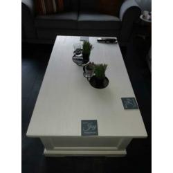 Witte Tv meubel+salontafel+eettafel de Bommel