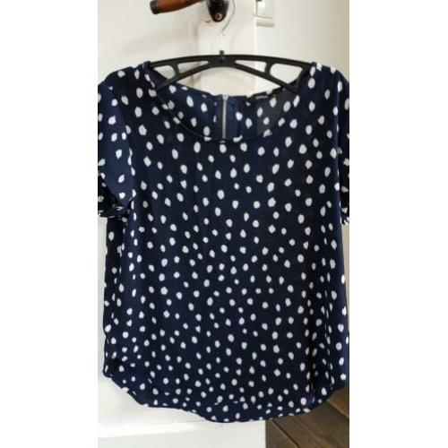 Nieuwe blauwe top/blouse ONLY mt M
