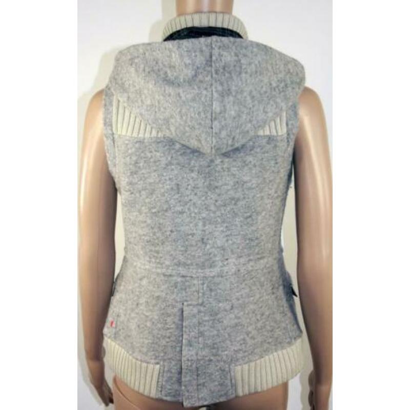 HUGO BOSS grijze hes / bodywarmer met capuchon maat Medium