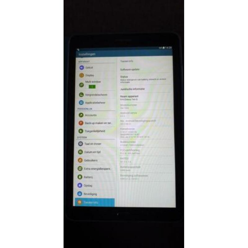 Samsung galaxy tab E tablet