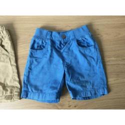 2 korte broeken - H&M en Mini Rebel