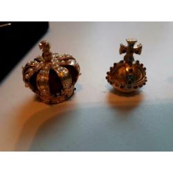 Miniatuur kroon septer etc luxe doos Crown Jewel Collectoni