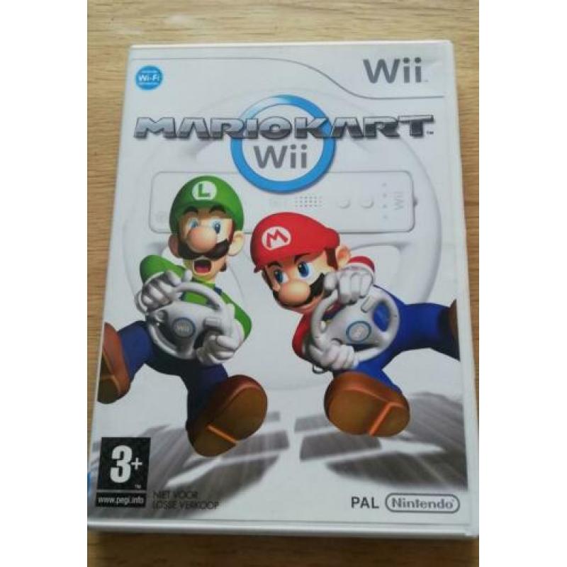 Wii Mario Kart incl 2 stuurtjes
