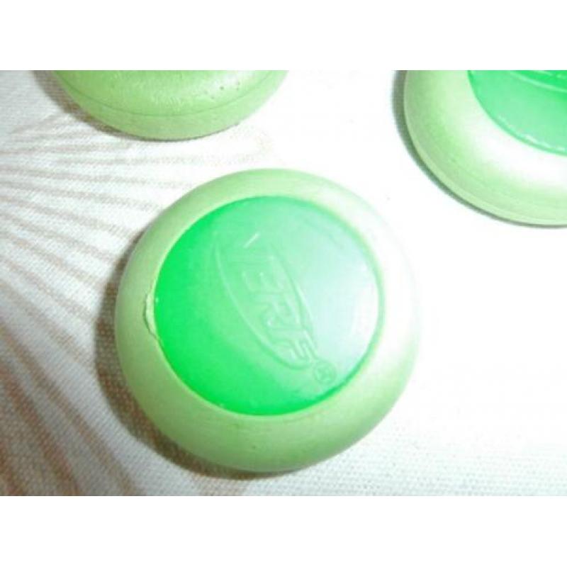 Nerf onderdelen 3 groene schietschijfjes geweer pistool