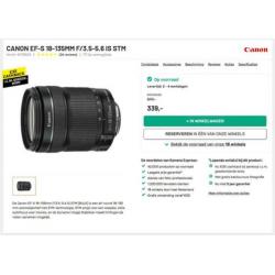 Canon 70D + lens EF-S 18-135 mm