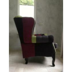 2 stoelen Chesterfield-fauteuil(s) multi color. Weggeef prij