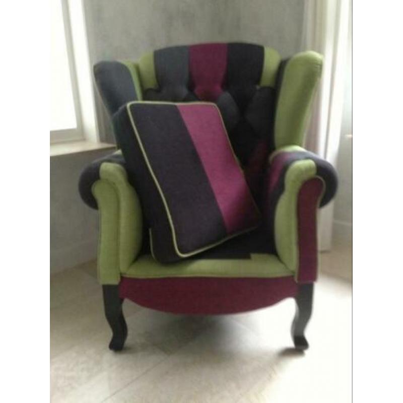 2 stoelen Chesterfield-fauteuil(s) multi color. Weggeef prij