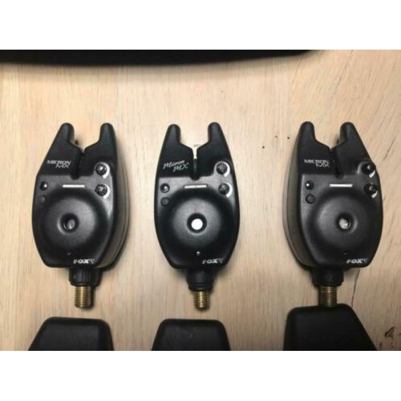 Fox Micron MX beetmelders + Micro Swinger + case