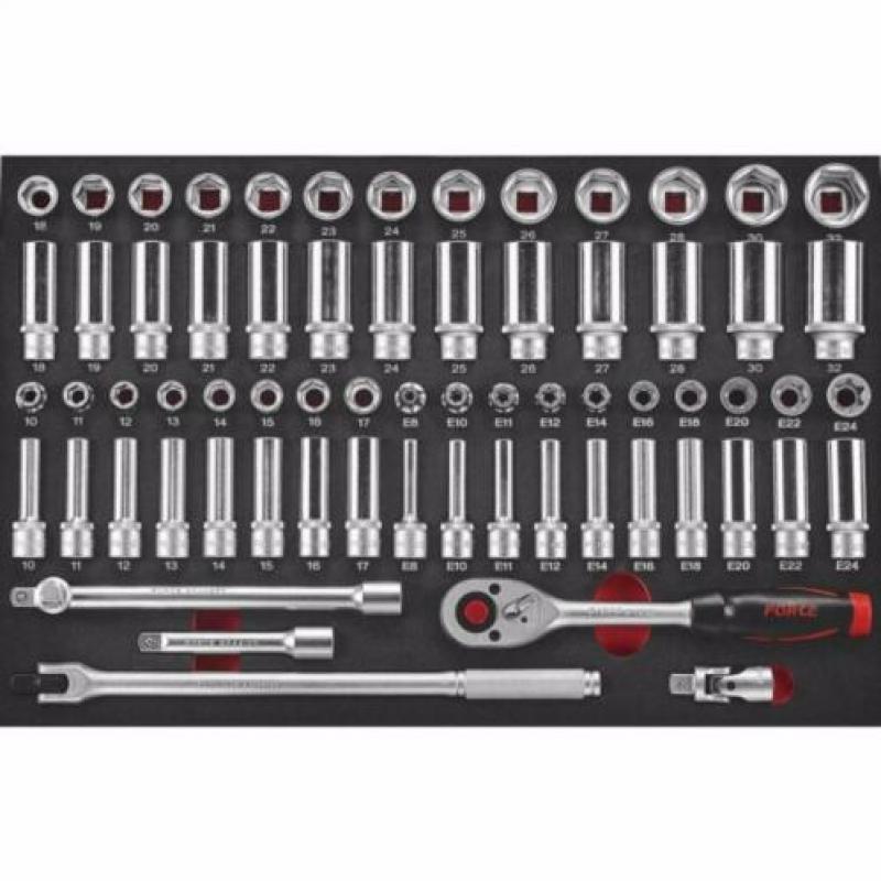 Gereedschapswagen 512-delig Force Titanium Series (gratis ve