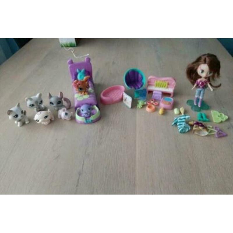 Lps speelgoed, littlest pet shop diertjes met huis
