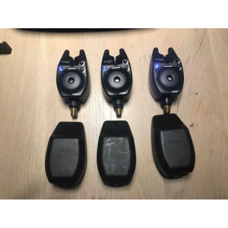 Fox Micron MX beetmelders + Micro Swinger + case