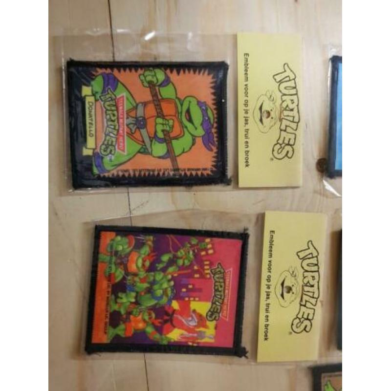 5 oude tmnt turtels strijk plaatjes 10 euro samen