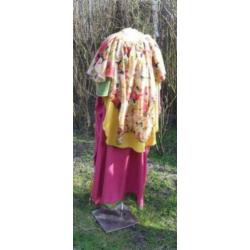 uniek fantasy-outfit, boself of HIPPIE 2 dlg. mt.XL t/m XXXL