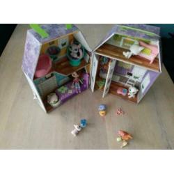Lps speelgoed, littlest pet shop diertjes met huis