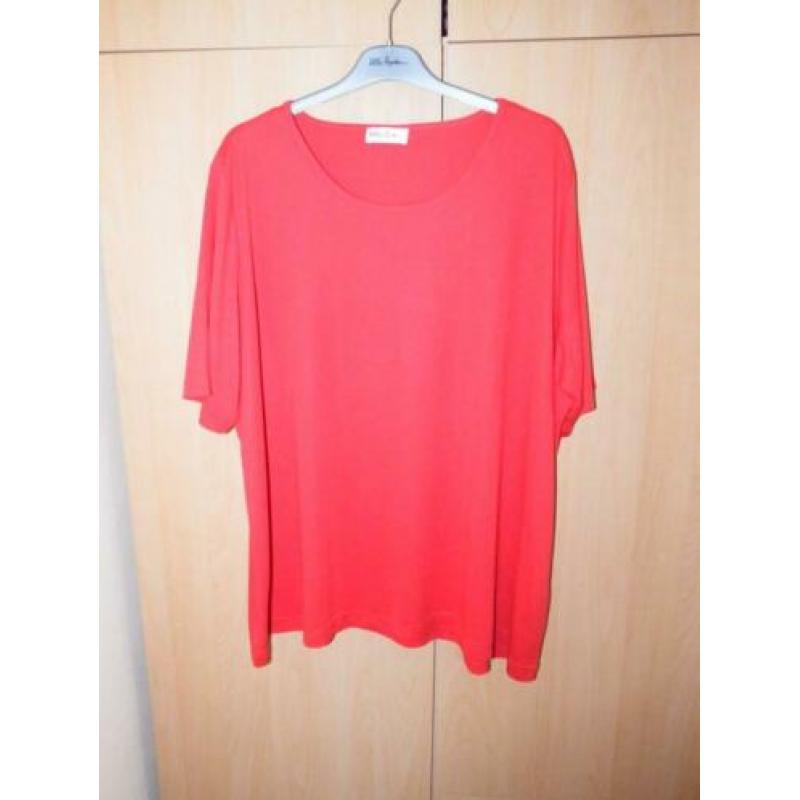 T-shirt rood mt.58-60 (XXXL) ULLA POPKEN