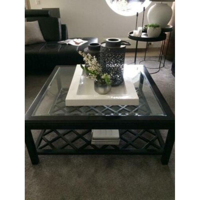 Glazen houten salontafel Rofra home