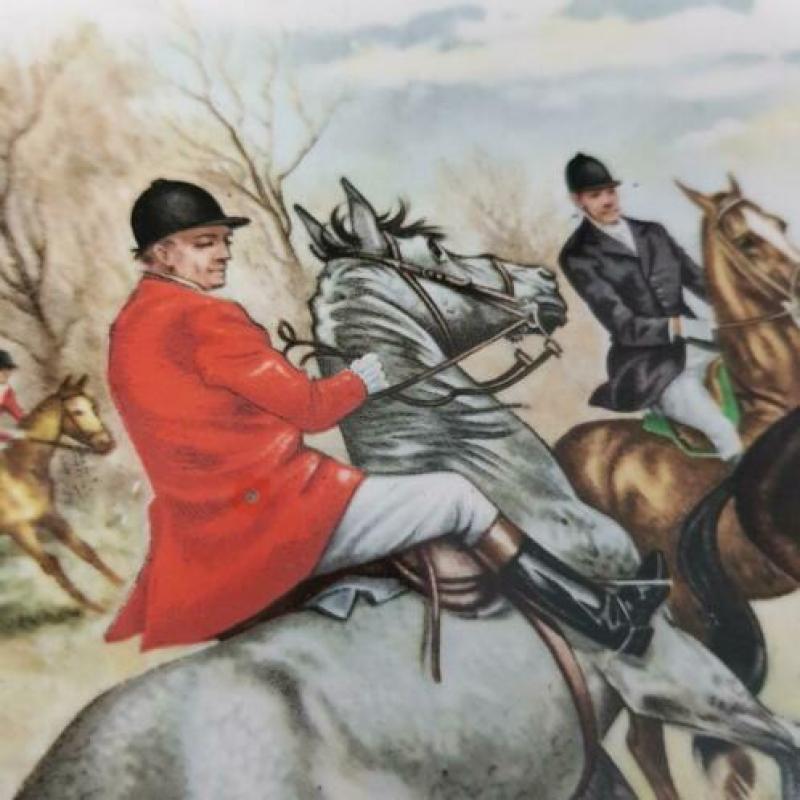 Schaal J.C. Hunnik - Royal Falcon Weatherby jacht tafereel