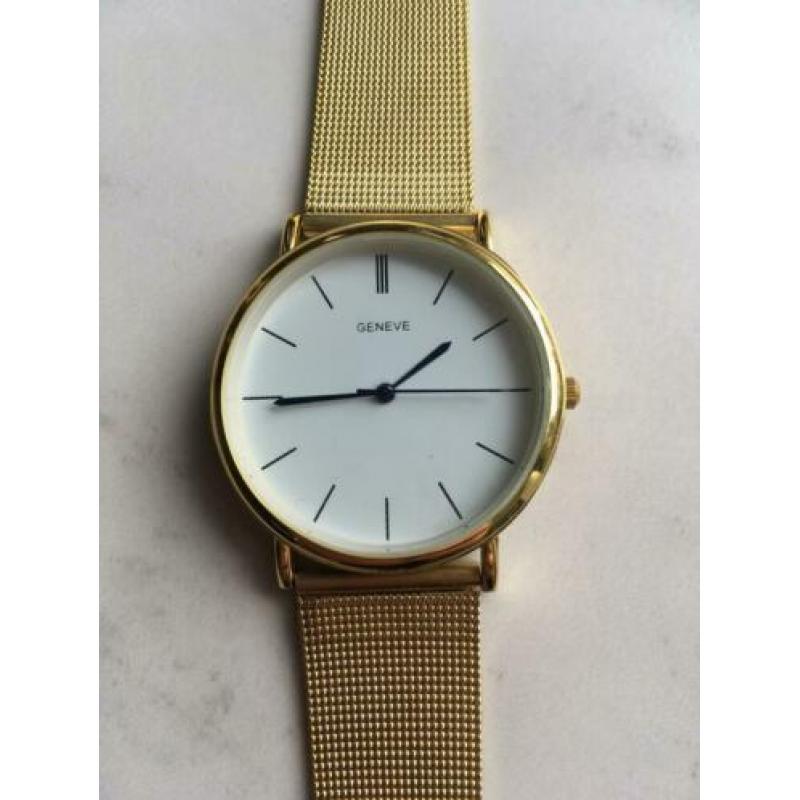 Goudkleurig Genève dames horloge