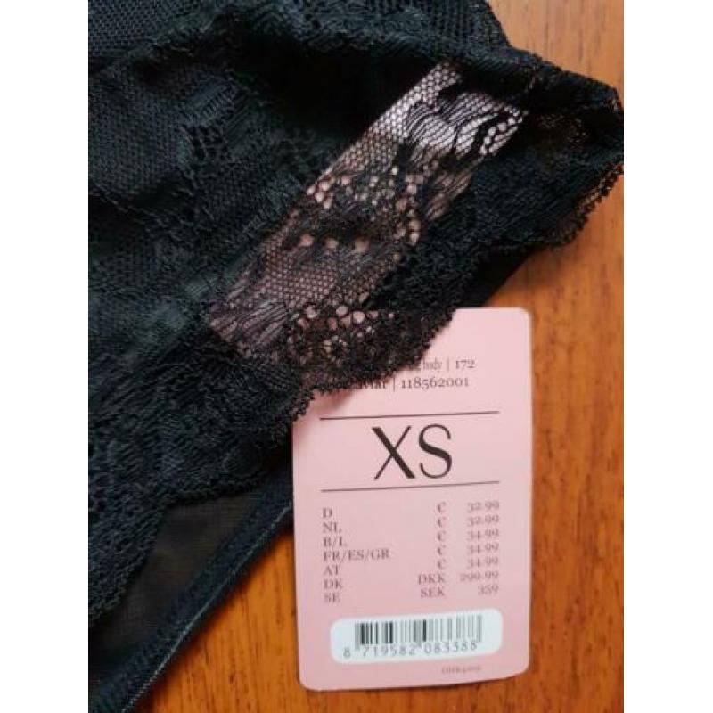 Nieuw - verleidelijke sexy zwarte body - Hunkemoller - XS