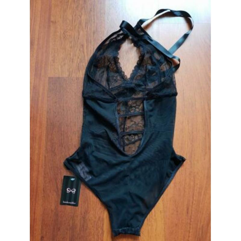 Nieuw - verleidelijke sexy zwarte body - Hunkemoller - XS