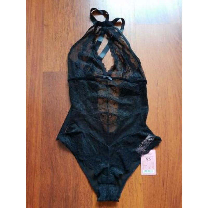 Nieuw - verleidelijke sexy zwarte body - Hunkemoller - XS