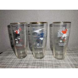 voetbal bierglazen 11 stuks