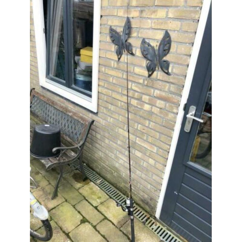 Vis hengel+vis koffer met spullen