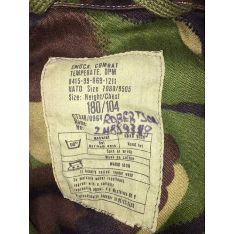 Legerjas camouflage smock combat temperate NATO