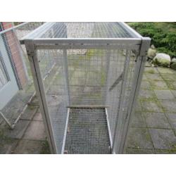 vogelhok/kooi 3 stuks Aluminium
